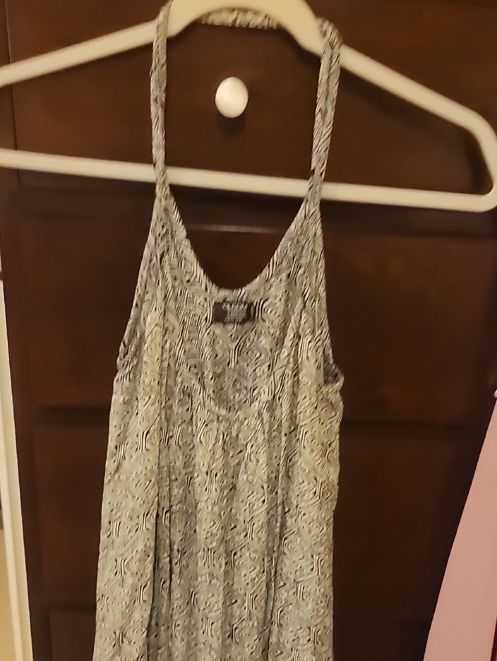Womens Volcom Black And Beige  Printed Spaghetti-Strap Sundress Size XS